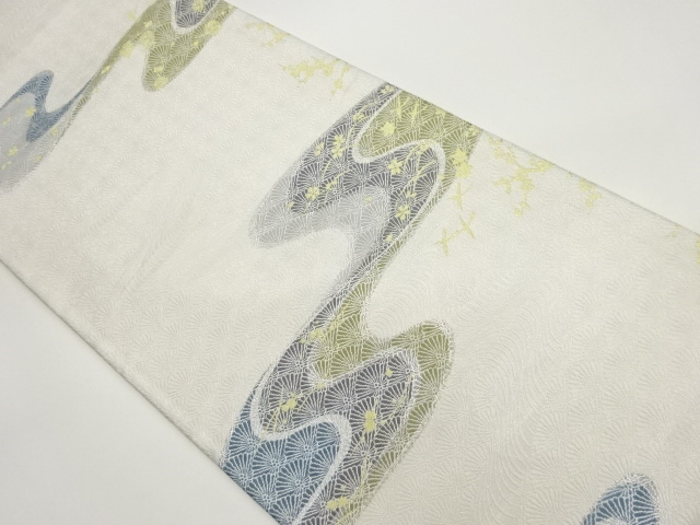 JAPANESE FUKURO OBI / WOVEN STREAM